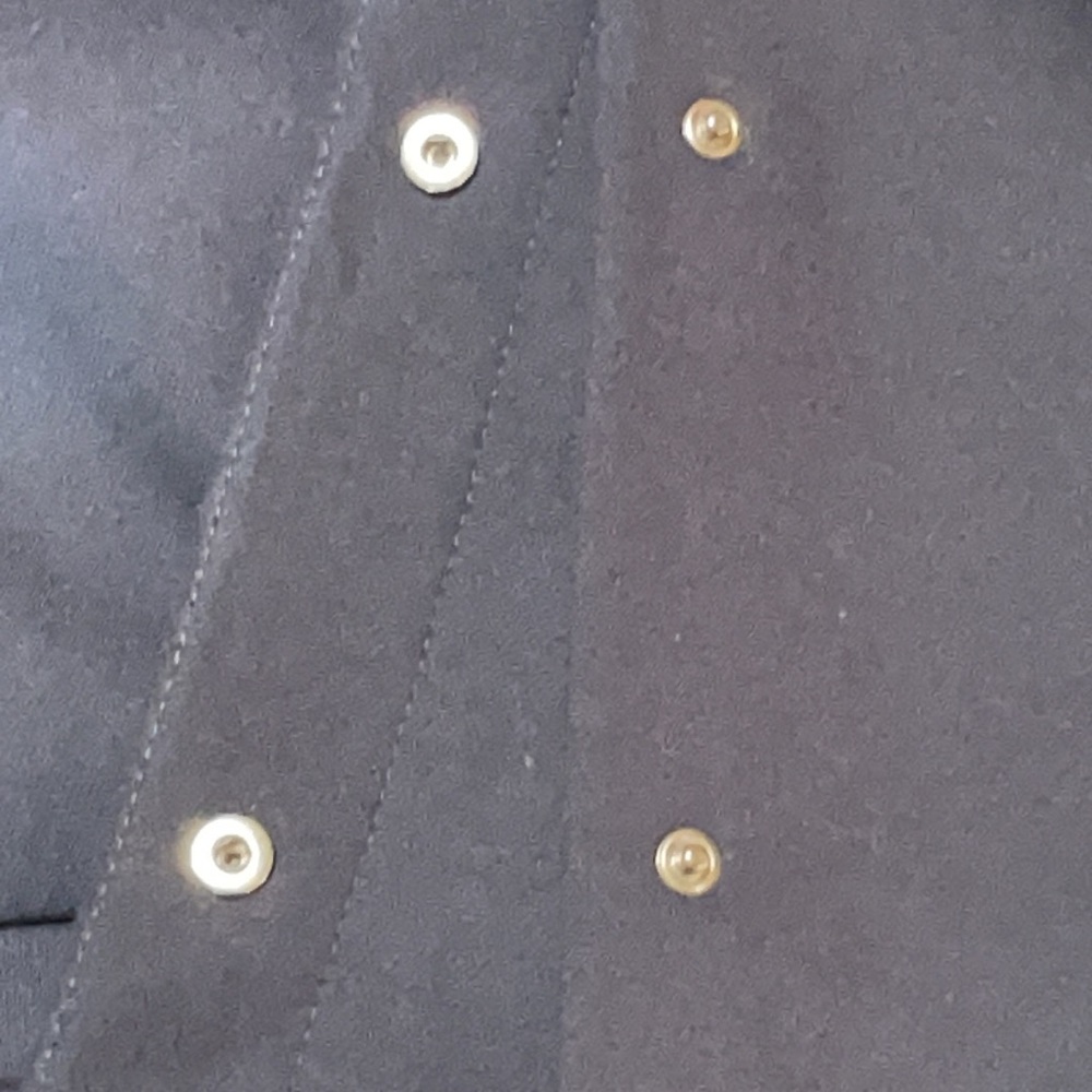 Navy With Embroidered Detachable Collar Blazer - Picture 12 of 16
